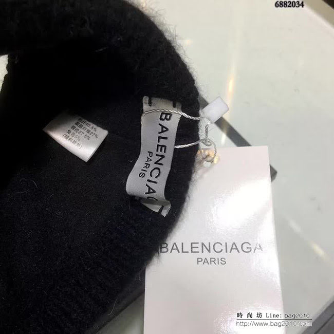 BALENCIAGA巴黎世家 高端款 保暖針織鴨舌帽 6882034 LLWJ8471